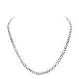 6 Diamond Cut Stainless Steel 20 Inch 6.2mm Cuban Chain Necklace