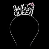 Birthday Queen Rhinestone Metal Headband