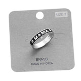 Brass Metal Enamel Mama Ring