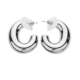 Chunky Stainless Steel Hoop Earrings