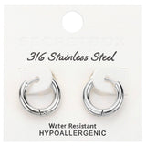 SECRET BOXS stainless Steel Huggie Hoop Earrings