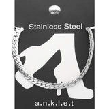 Stainless Steel Wheat Link Chain Anklet