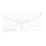 White Gold Dipped Mama Metal Message Pendant Necklace