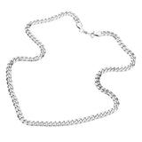 6 Diamond Cut Stainless Steel 20 Inch 6.2mm Cuban Chain Necklace