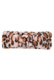 C.C Leopard Pattern Faux Fur Headwrap