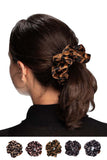 C.C Leopard Velvet Scrunchies