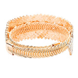 Crystal Rhinestone Adjustable Evening Bracelet
