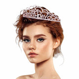 Crystal Rhinestone Happy Birthday Party Tiara