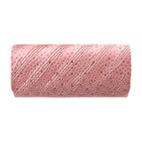 Diagonal Line Detailed Bling Evening Clutch Crossbody Bag