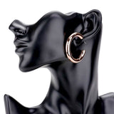Fashionable Bold Metal Half Hoop Earrings