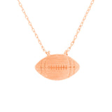 Metal Football Pendant Necklace