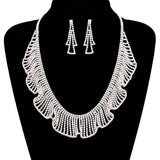 Rhinestone Crystal Bib Necklace