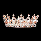 Teardrop Stone Accented Crown Tiara
