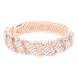 Trendy CZ Stone Pave Evening Bracelet