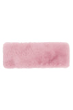C.C Glitter Short Solid Fur Leather Strap Headwrap