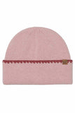 C.C Solid with Stitch Lined Cuff Beanie Winter Hat