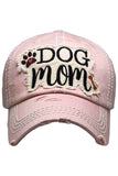 DOG MOM VINTAGE BASEBALL CAP