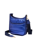 Solid Quilted Shiny Puffer Mini Crossbody Bag