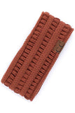 C.C Solid Ribbed Headwrap