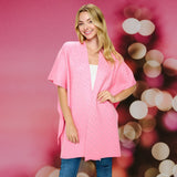 Bling Solid Ruana Poncho