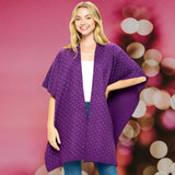 Bling Solid Ruana Poncho