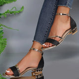 High Heel Glitter Sandals - AfterAmour