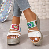 Platform Woven Wedges - AfterAmour