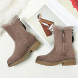 Women's Winter Fur-Lined Mid Calf Boots
