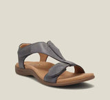 Leather Solid Color Sandals - AfterAmour