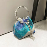 Radiant Crystal Evening Bucket Bag - AfterAmour