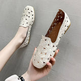 Flower Embroidered Flats - AfterAmour