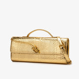 Viper Elegance Embossed Clutch Bag - AfterAmour