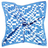 Abstract Wavy Square Print Square Bandana Scarf