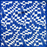Abstract Wavy Square Print Square Bandana Scarf
