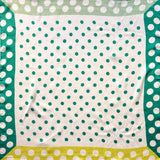 Classic Polka Dot Pattern Print Square Bandana Scarf