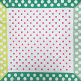 Classic Polka Dot Pattern Print Square Bandana Scarf