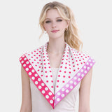 Classic Polka Dot Pattern Print Square Bandana Scarf