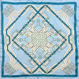 Maze Equestrian Harness Print Square Bandana Scarf