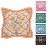 Maze Equestrian Harness Print Square Bandana Scarf