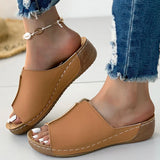 Solid Band Sandals - AfterAmour