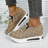 Patterened Platform Sneakers - AfterAmour
