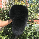 Full Oversized Fox Fur Trapper Hat - AfterAmour