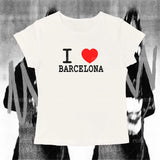 I Love Barcelona Graphic Tee - AfterAmour