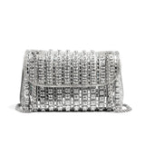 Rhinestones Lined Clutch Bag - AfterAmour