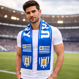 Uruguay National Team World Cup  Soccer Fan Fringe Scarf