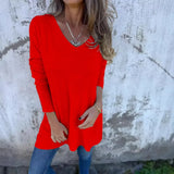 Spring Oversize Knitted Women Tops White V-neck Long Sleeve Loose Top Female Elegant Fashion Casual Trendy Ladies Clothes