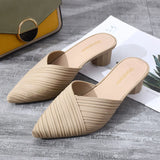 Pointed-Toe Heeled Sandals - AfterAmour