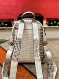Crocodile Leather Backpack