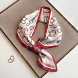 Elegant Pattern Print Decorative Neck Scarf