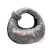 Sparkling Crystal-Studded Crescent Bag - AfterAmour